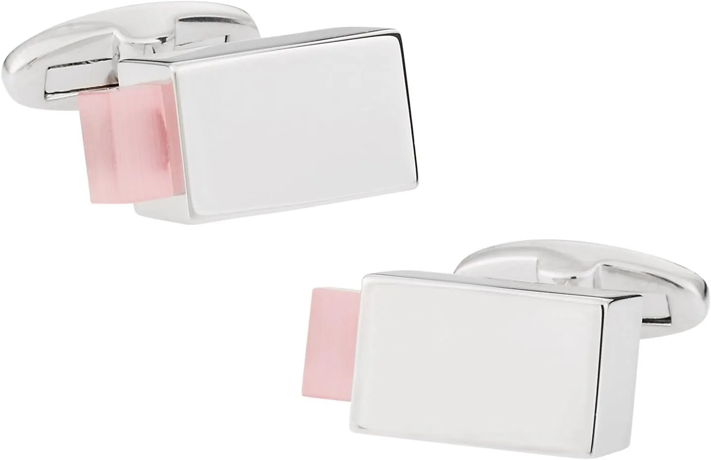 Cuff-Daddy Designer Fiber Optic Pink Cufflinks with Presentation Box