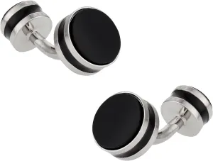 Cuff-Daddy Double Black Cufflinks with Presentation Box