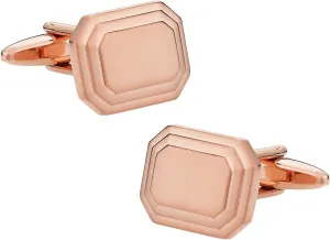 Cuff-Daddy Engravable Rose-Gold Tone Cufflinks with Presentation Box