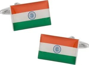Cuff-Daddy India Flag Cufflinks with Presentation Box