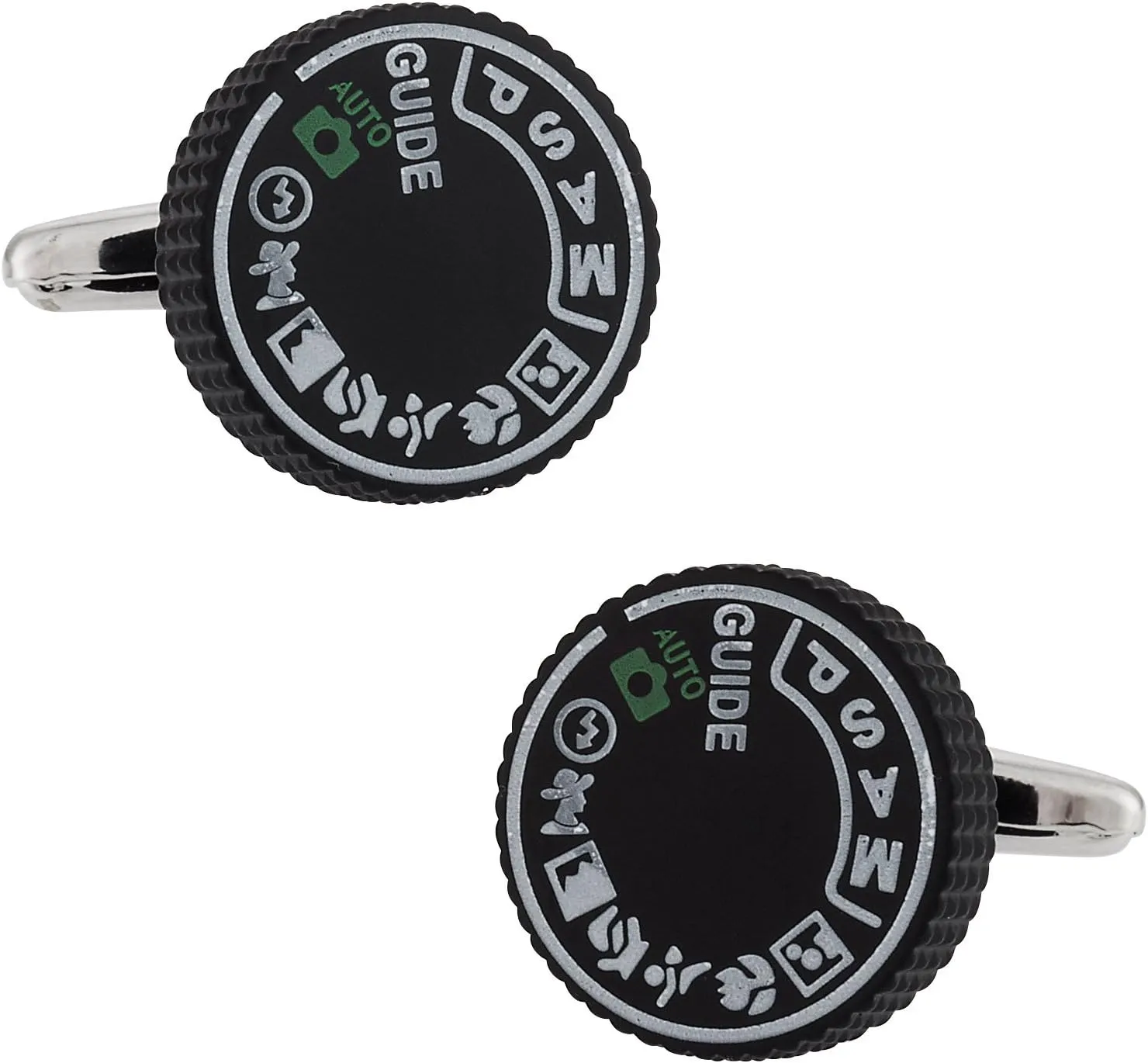 Cuff-Daddy Men's Camera Cufflinks with Presentation Gift Box Storage Travel - SLR Cufflinks for Photographer 35mm Camera Dial