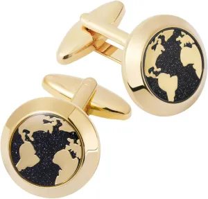 Cufflinks for Men Classic Wedding Business Shirt Cuff Links Silver Gold Black Set Gifts with Box