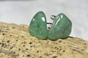 Custom Green Aventurine Stone Cufflinks