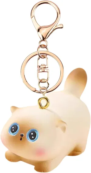 Cute Cat Keychain for Women Girls,Kawaii Bag Purse Handbag Charms Car Accessories For Car Keys Key Chains Decorations Gifts