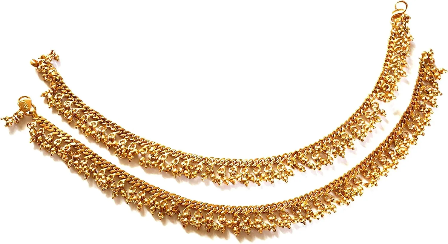 Daily Use Metal Alloy(Panchaloha) Anklets for Women- Siri Muvva Pattern
