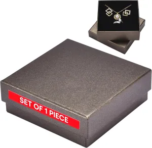 Dawhud Direct Small Jewelry Gift Boxes - Cardboard Jewelry Packaging Box - Perfect for Earrings, Necklace, bracelet, and Wedding Ring - Small Compact in Size, Simple and Elegant Present Box