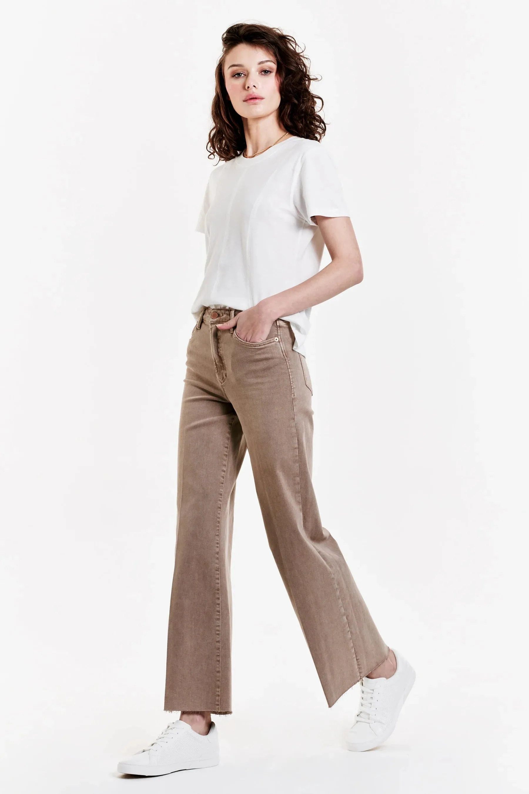 Dear John Fiona Super High Rise Wide Leg Jeans