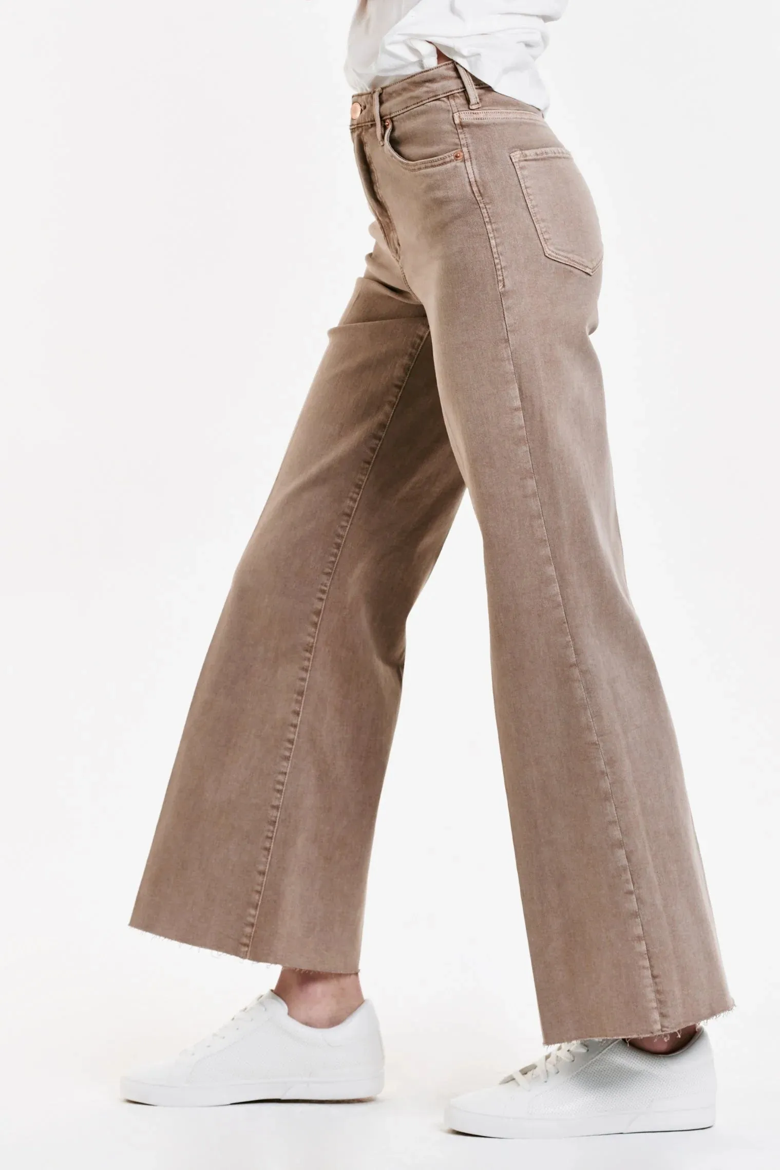 Dear John Fiona Super High Rise Wide Leg Jeans