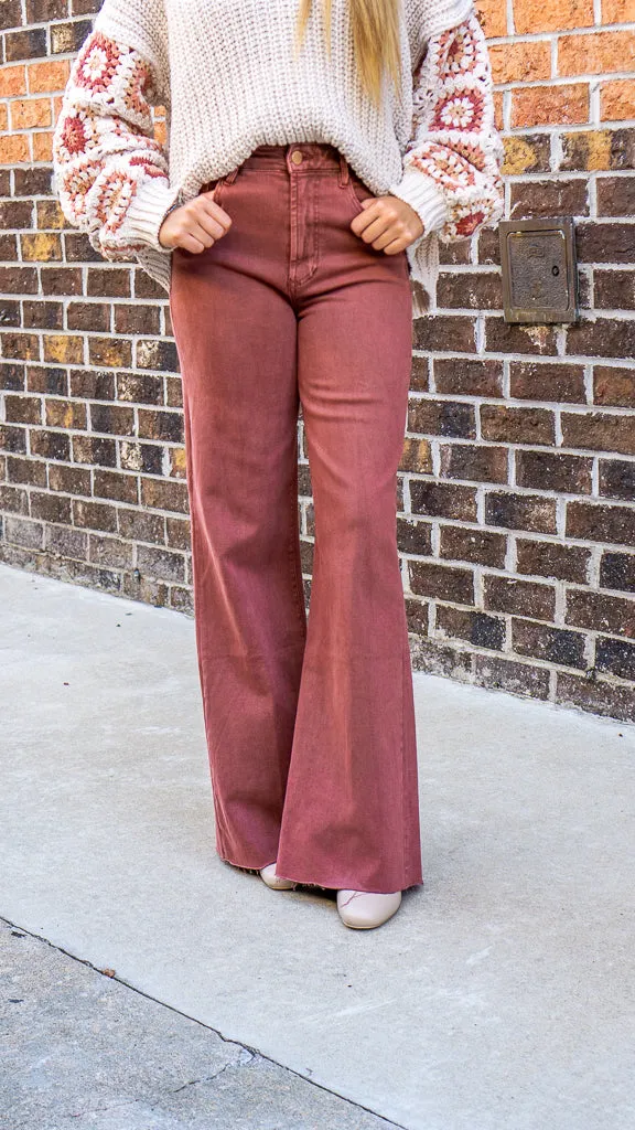 Dear John Fiona Super High Rise Wide Leg Jeans