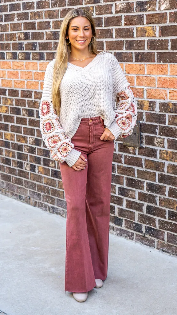 Dear John Fiona Super High Rise Wide Leg Jeans