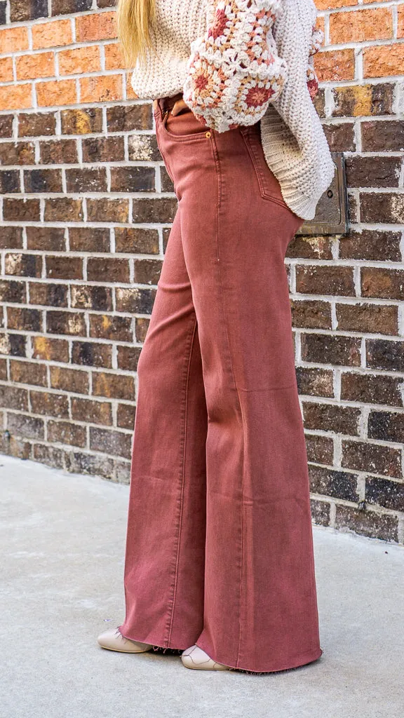 Dear John Fiona Super High Rise Wide Leg Jeans