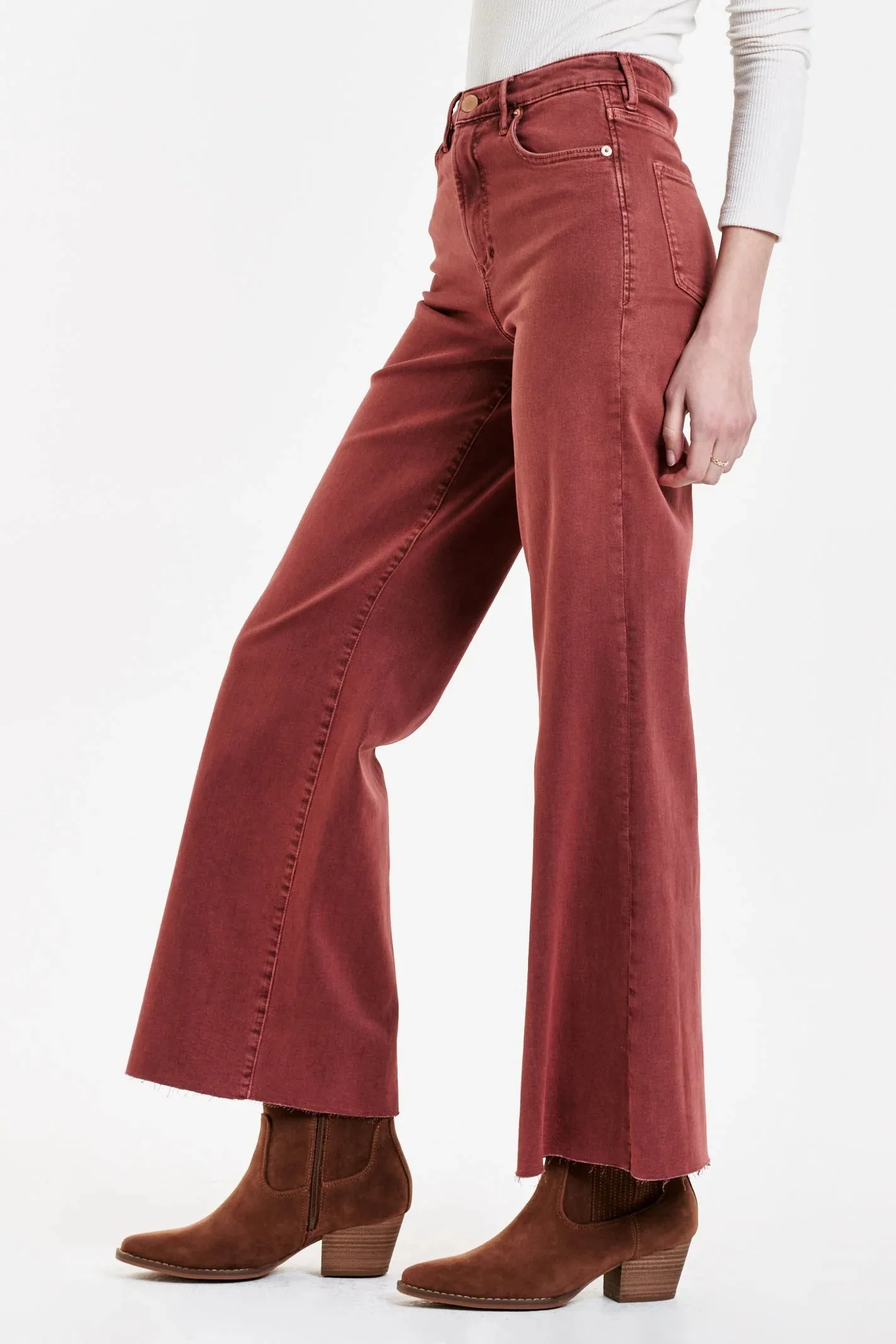 Dear John Fiona Super High Rise Wide Leg Jeans