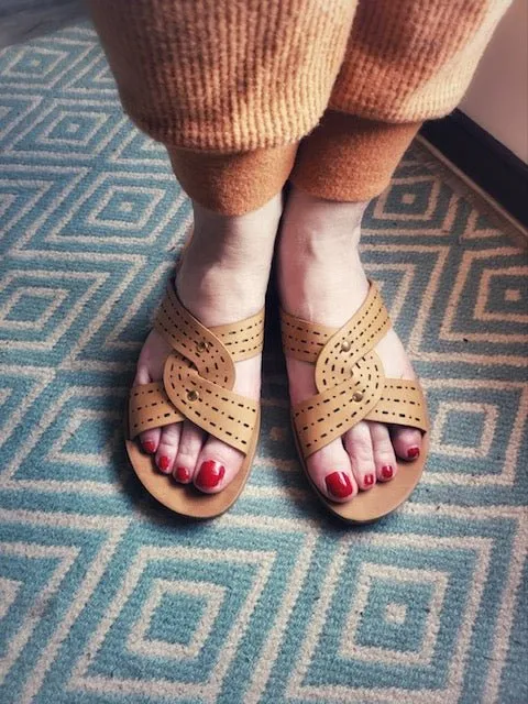 Delilah Sand Cut Out Sandals