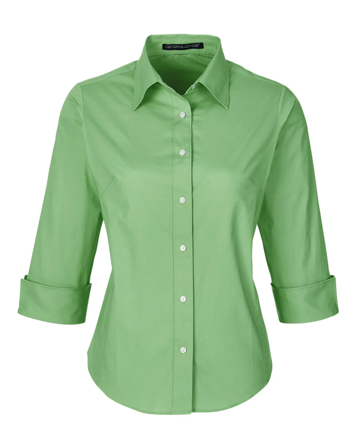 Devon & Jones Ladies' Perfect Fit™ 3/4-Sleeve Stretch Poplin Blouse