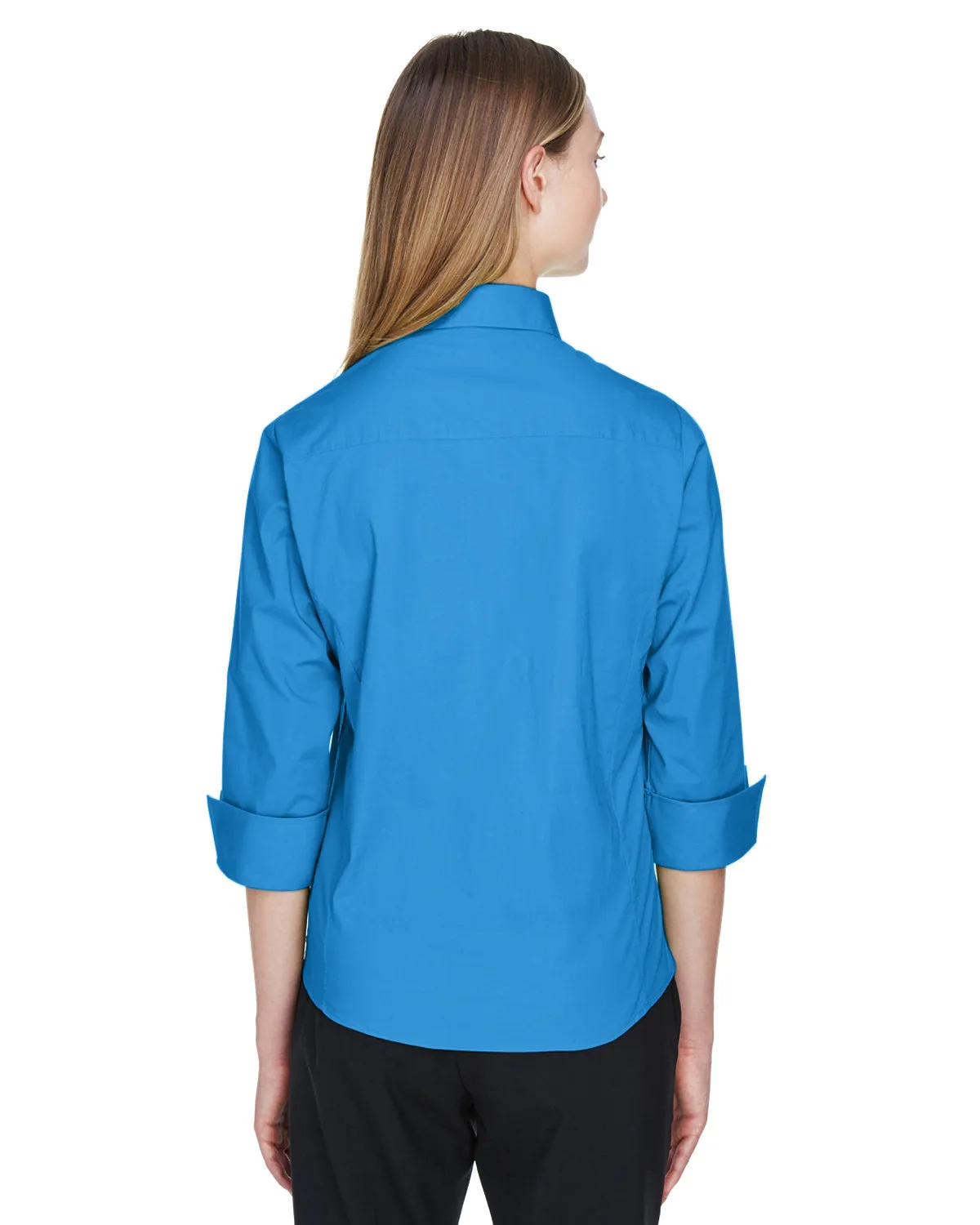 Devon & Jones Ladies' Perfect Fit™ 3/4-Sleeve Stretch Poplin Blouse