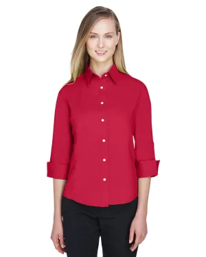 Devon & Jones Ladies' Perfect Fit™ 3/4-Sleeve Stretch Poplin Blouse