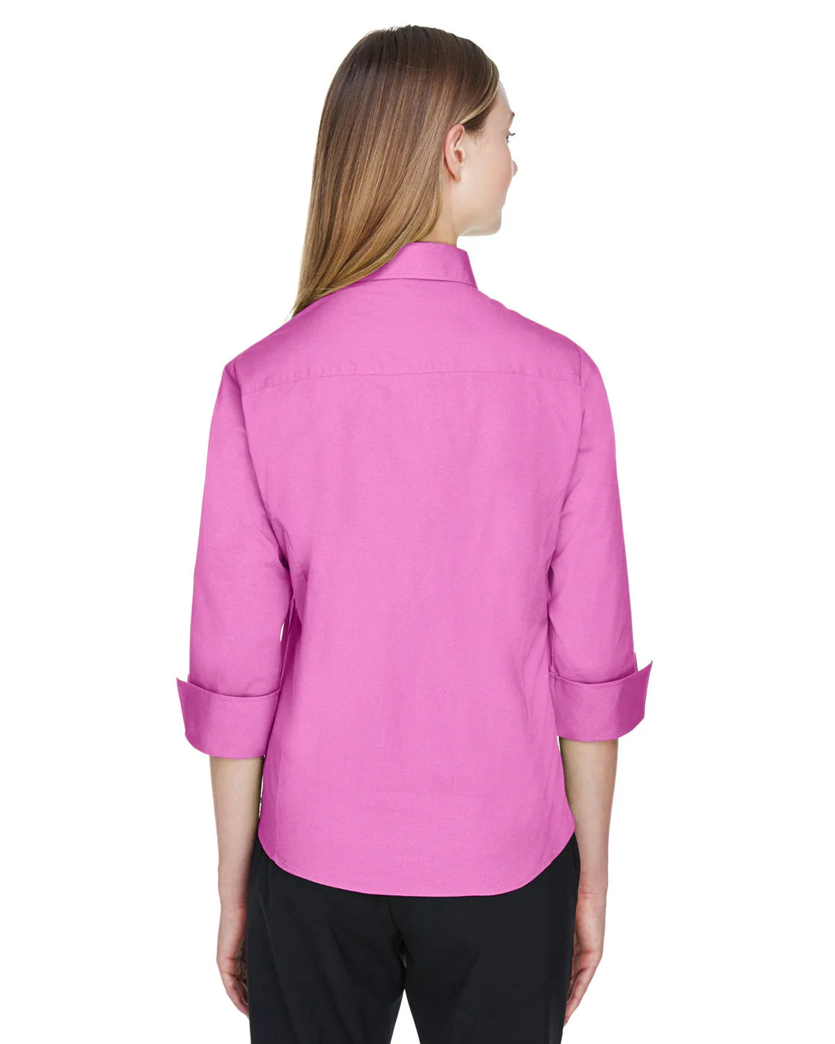 Devon & Jones Ladies' Perfect Fit™ 3/4-Sleeve Stretch Poplin Blouse