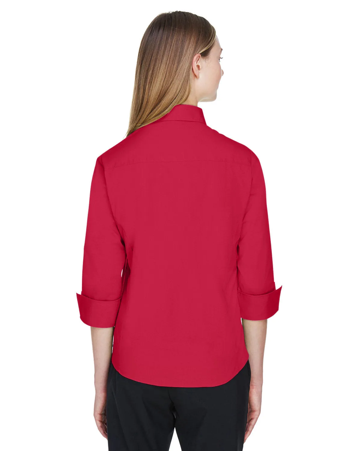 Devon & Jones Ladies' Perfect Fit™ 3/4-Sleeve Stretch Poplin Blouse