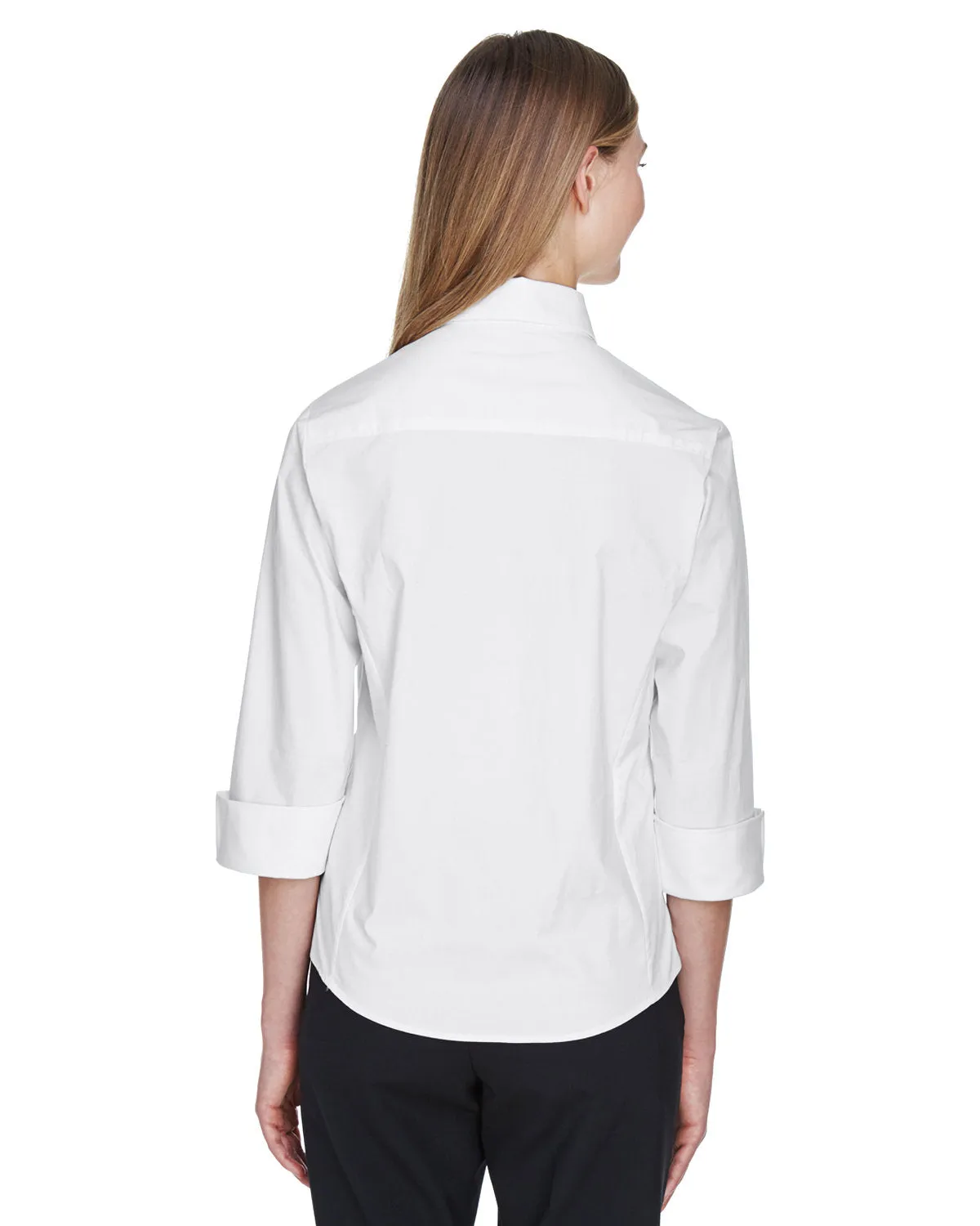 Devon & Jones Ladies' Perfect Fit™ 3/4-Sleeve Stretch Poplin Blouse