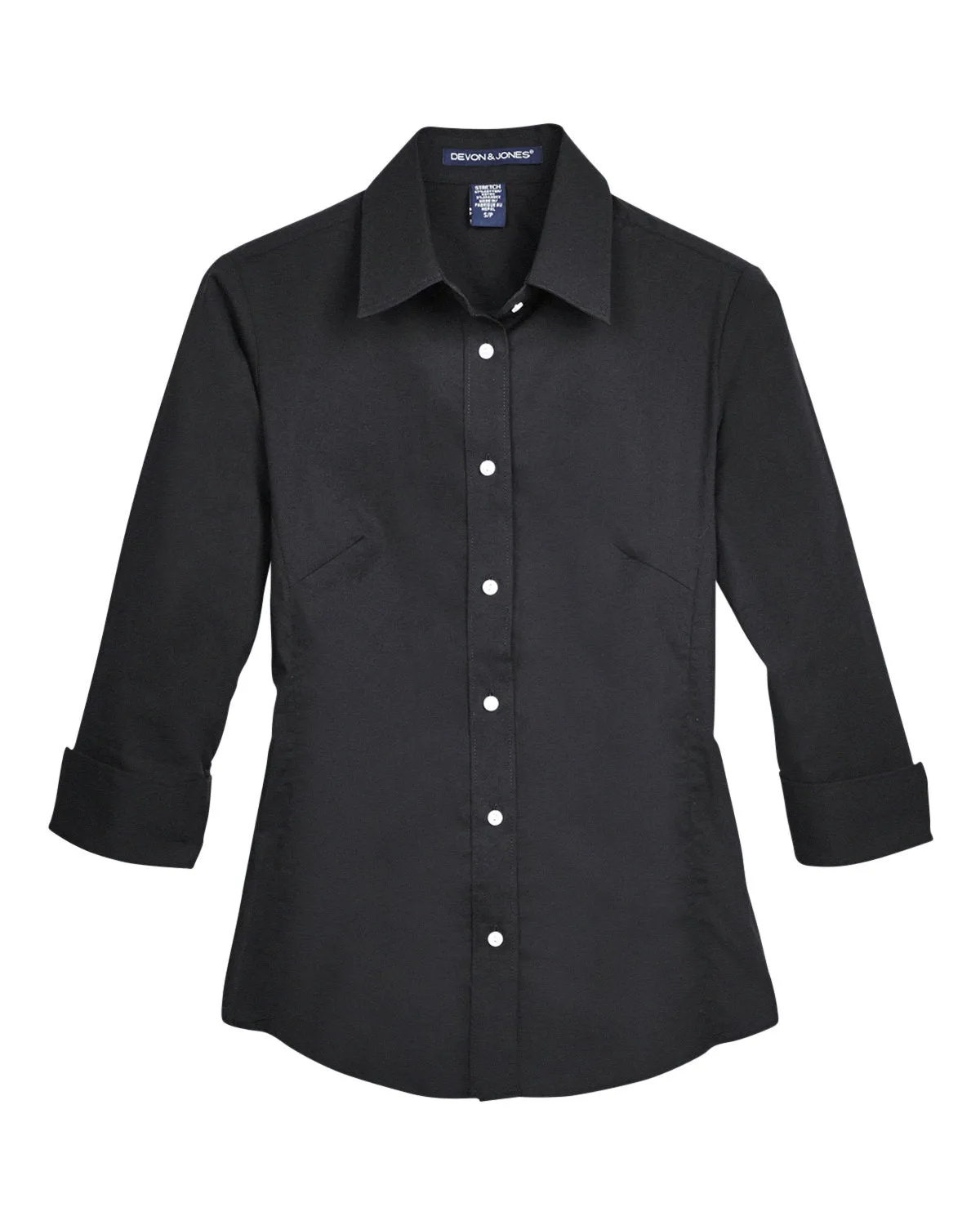 Devon & Jones Ladies' Perfect Fit™ 3/4-Sleeve Stretch Poplin Blouse