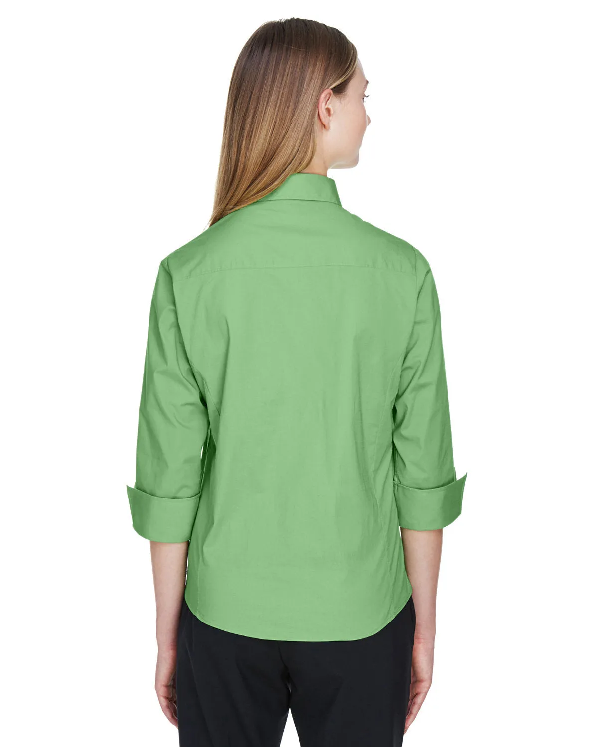 Devon & Jones Ladies' Perfect Fit™ 3/4-Sleeve Stretch Poplin Blouse