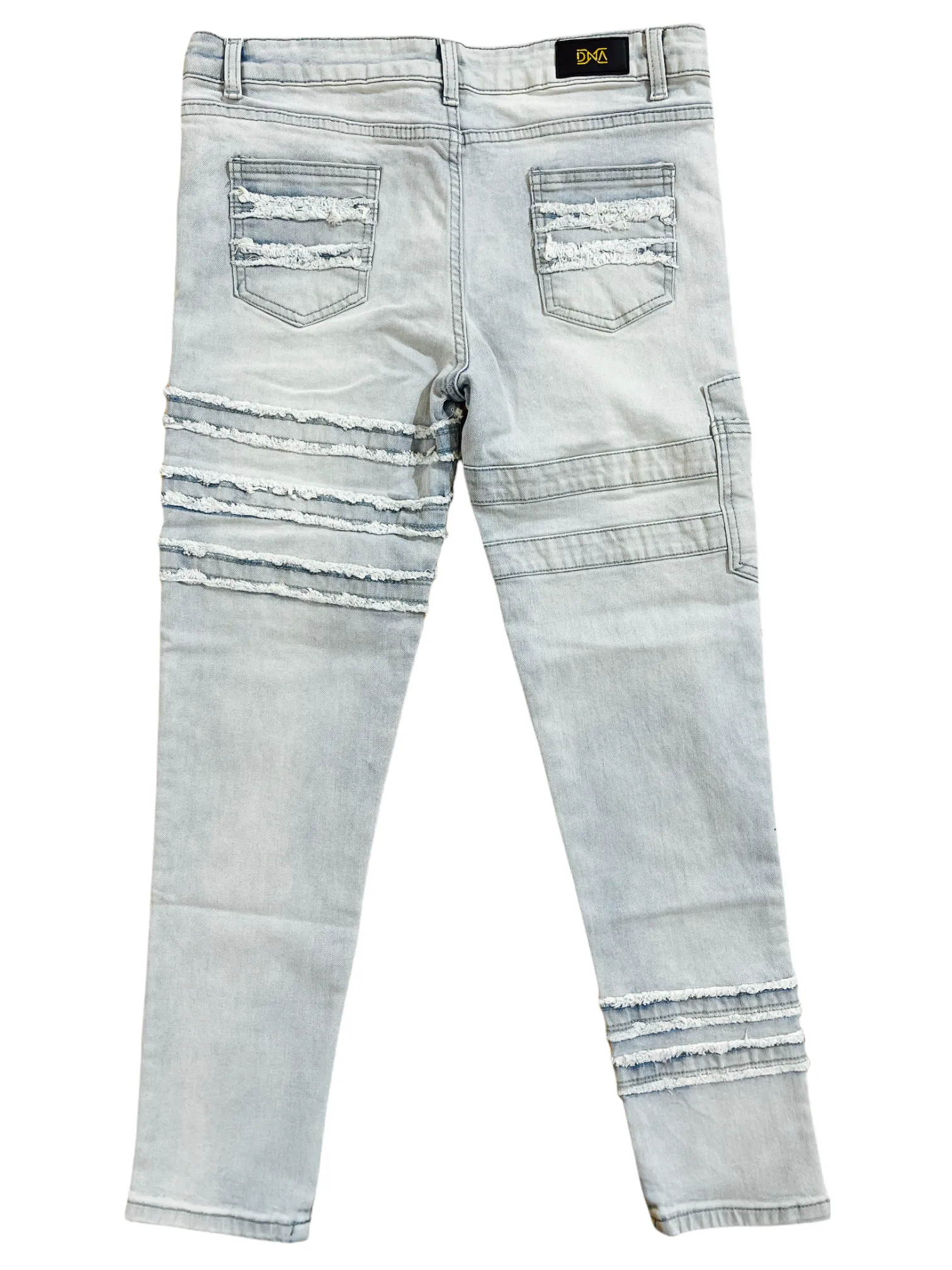 DNA Kids Distressed Cargo Pocket Denim (Light Wash) K27