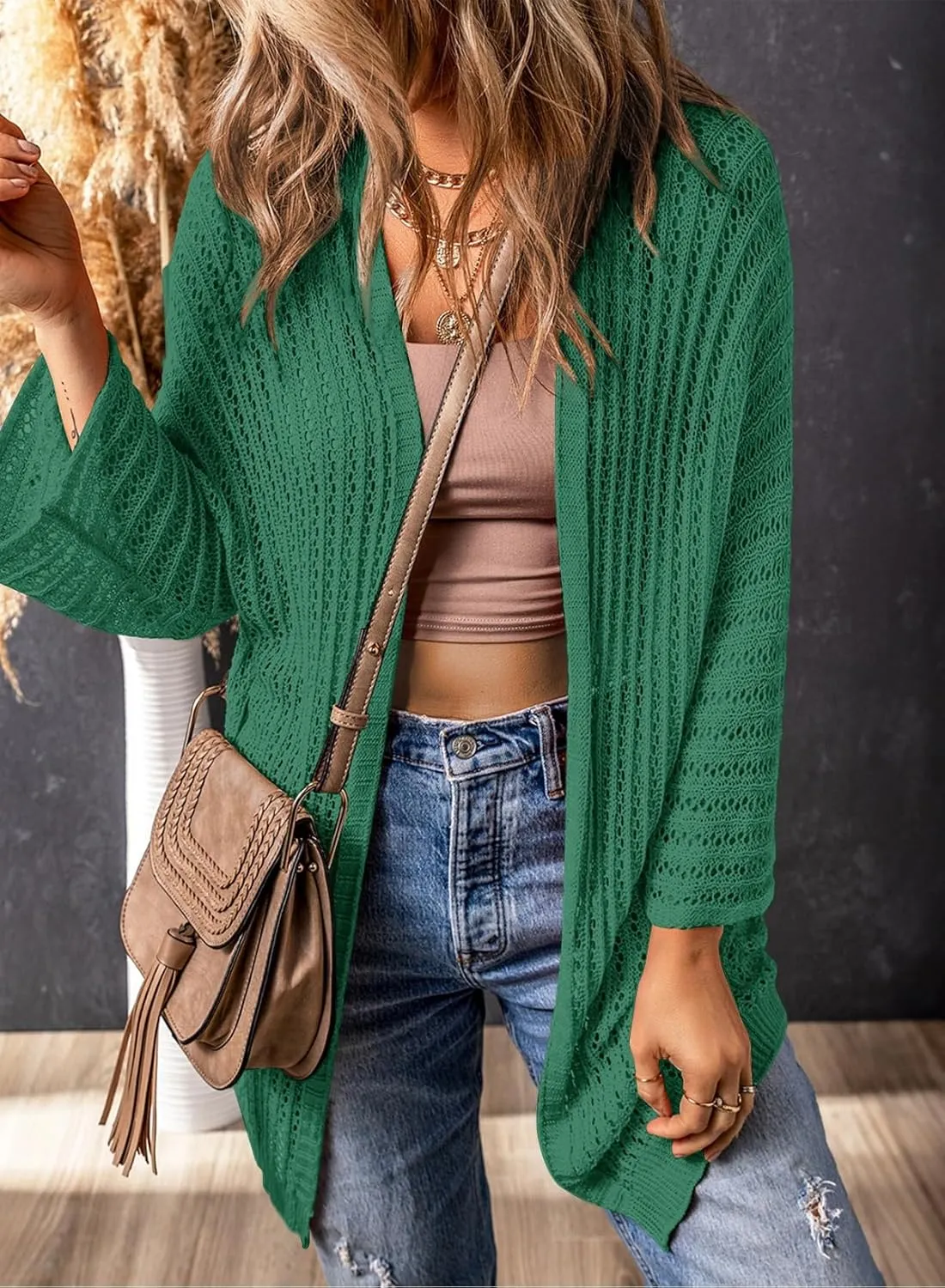 Dokotoo Lightweight Cardigan Oversized Loose 2025 Vacation Spring Summer Cardigan Trendy Beach Crochet Sweaters