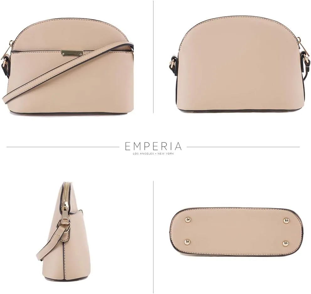 Emperia Small Cute Faux Leather Dome Series Crossbody Bags Shoulder Bag Purse Handbags for Women