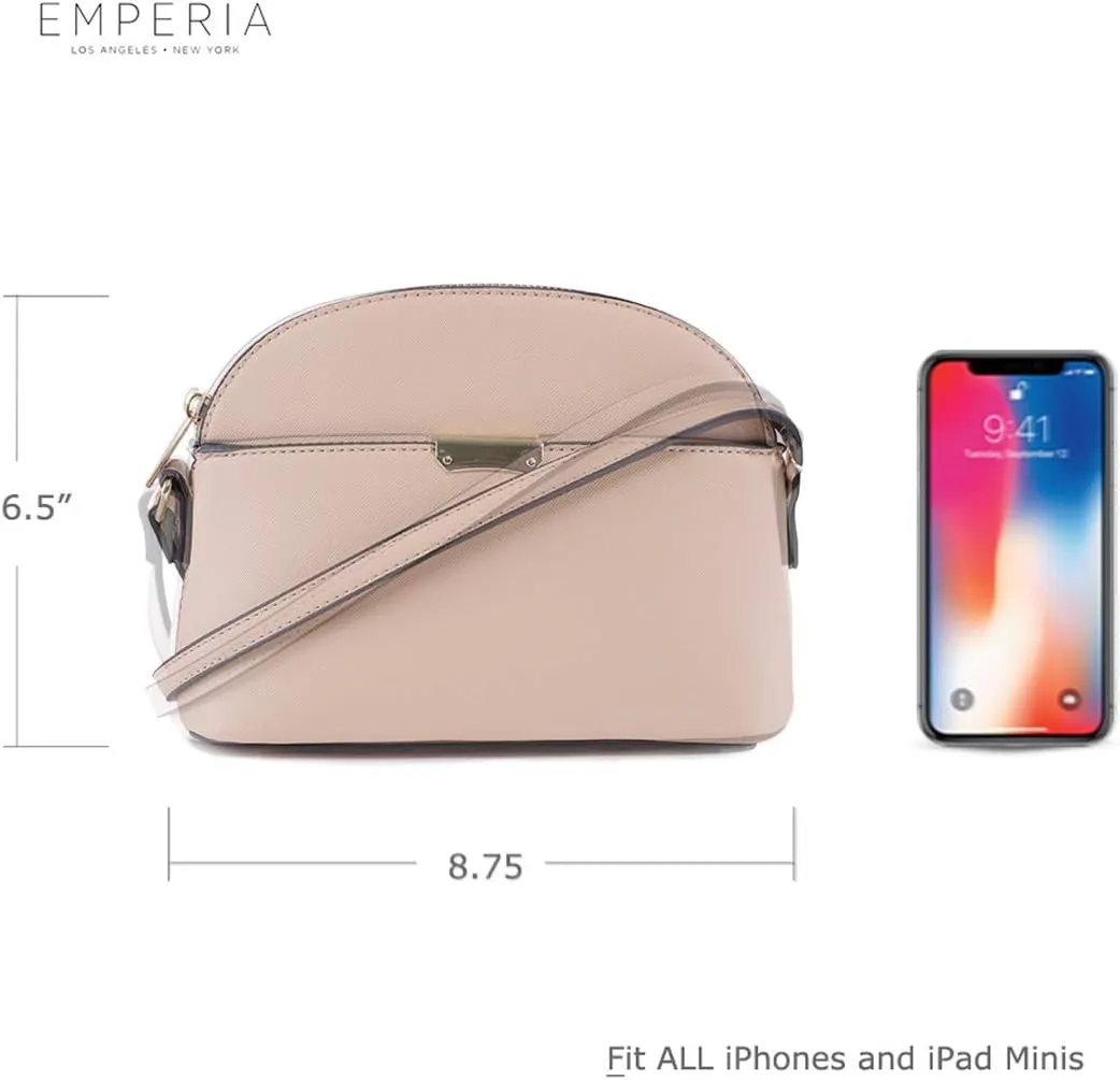 Emperia Small Cute Faux Leather Dome Series Crossbody Bags Shoulder Bag Purse Handbags for Women