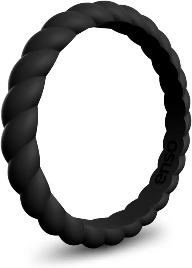 Enso Rings Stackable Silicone Wedding Rings  Multiple Designs for Everyday Wear - Comfortable and Flexible