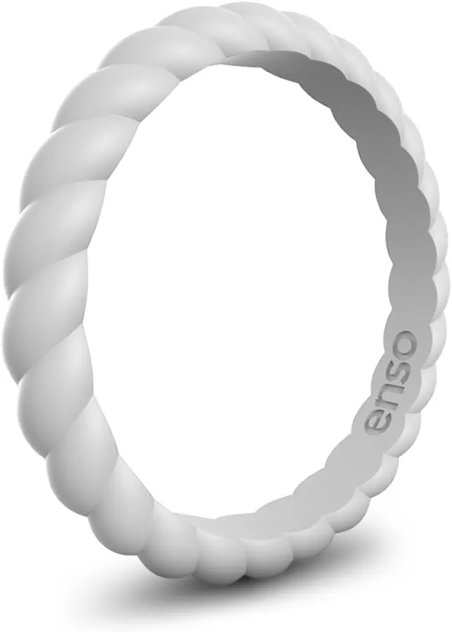 Enso Rings Stackable Silicone Wedding Rings  Multiple Designs for Everyday Wear - Comfortable and Flexible