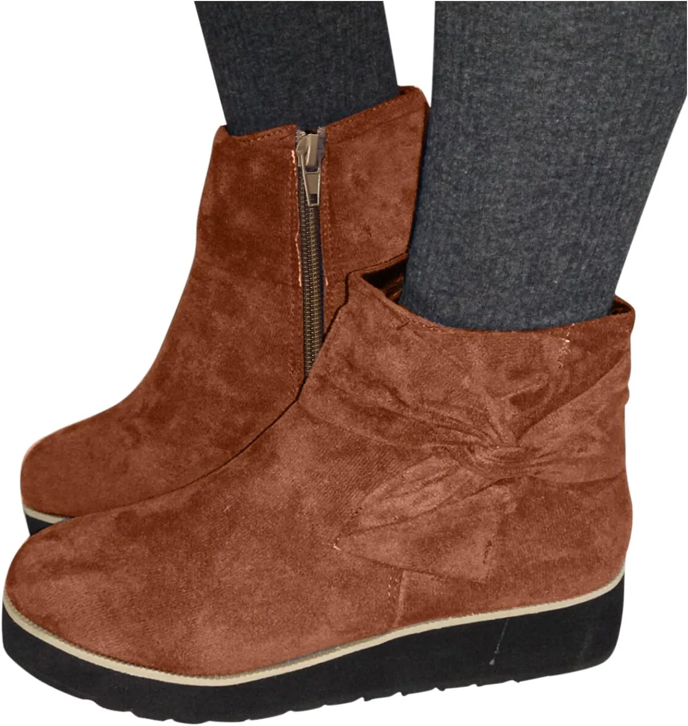 Fall Booties Flat Boots Women Winter Heels for Women Women Boots Wide Width Black Heeled Ankle Boots for Women Womens Ankle Booties Black Suede Size 12