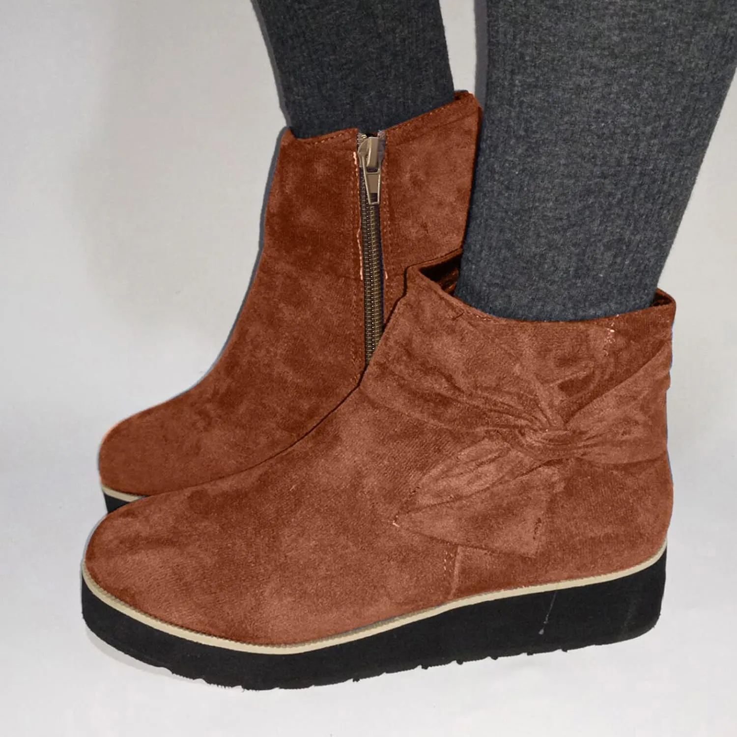 Fall Booties Flat Boots Women Winter Heels for Women Women Boots Wide Width Black Heeled Ankle Boots for Women Womens Ankle Booties Black Suede Size 12