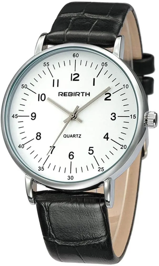 Fashion Wrist Watches Men and Women Casual Business Analog Quartz Watches with Leather Strap