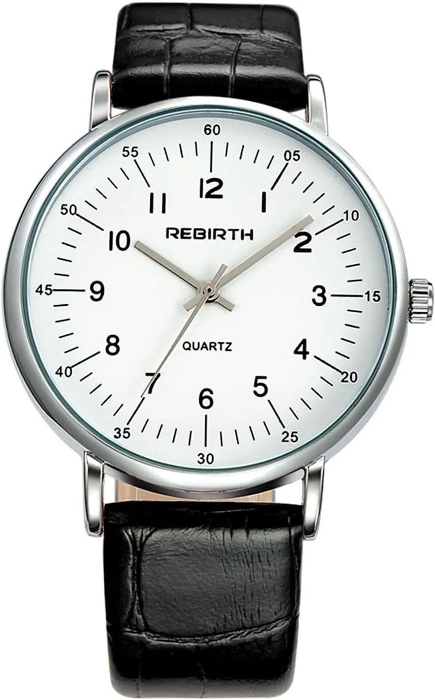 Fashion Wrist Watches Men and Women Casual Business Analog Quartz Watches with Leather Strap