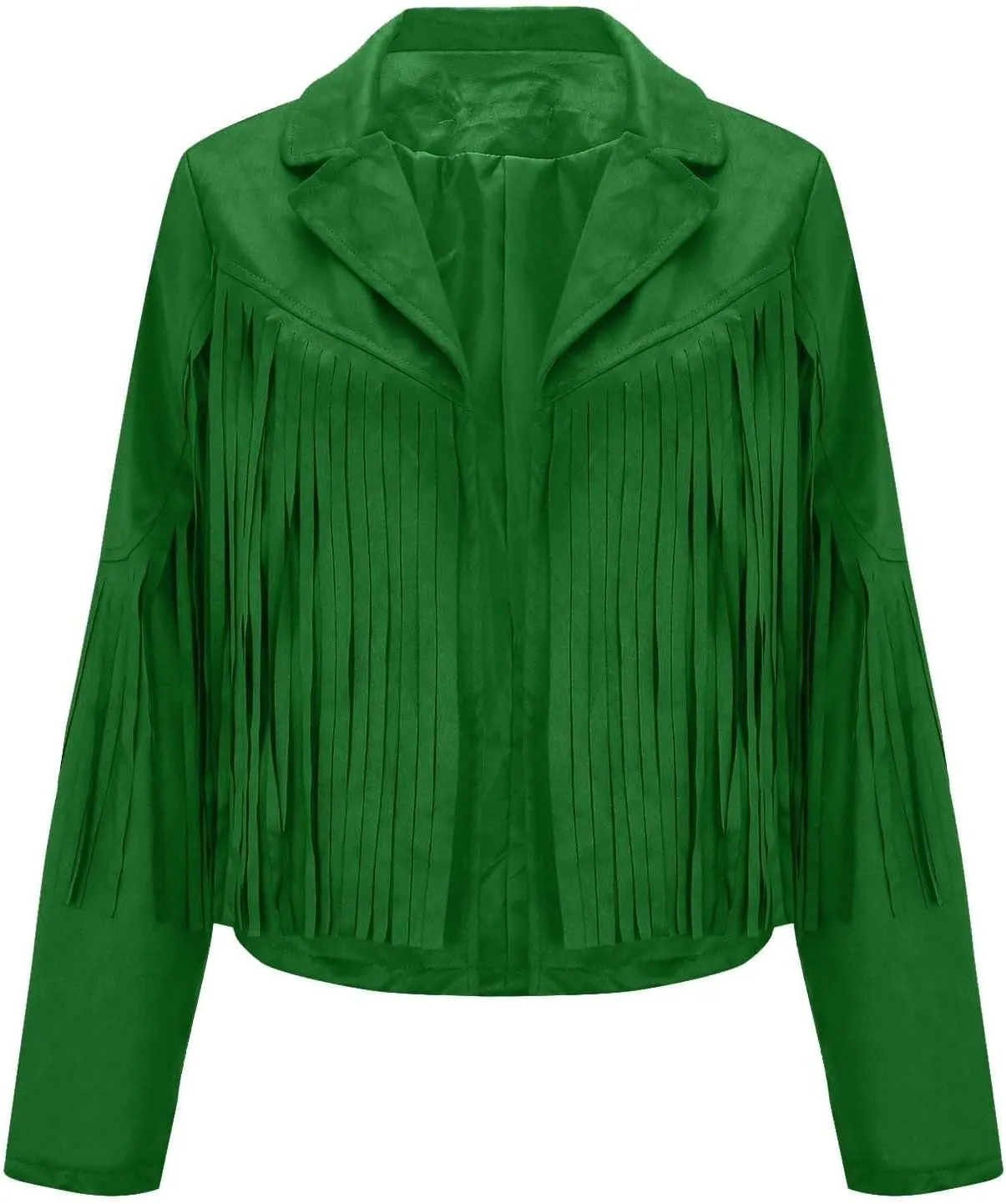 Faux Leather Jackets for Women 2025 Fashion Moto Biker Jacket Fall Winter Fringe Cowboy Cropped Jacket Cool Cardigan