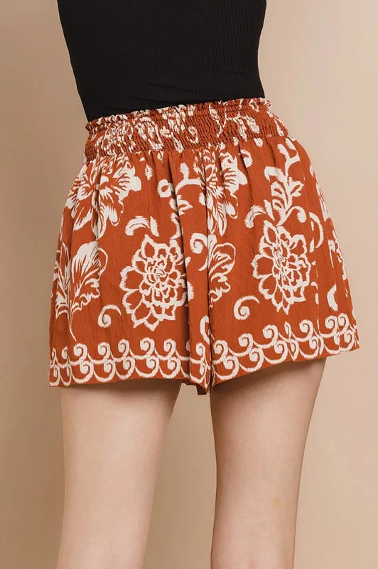 finley shorts - rust