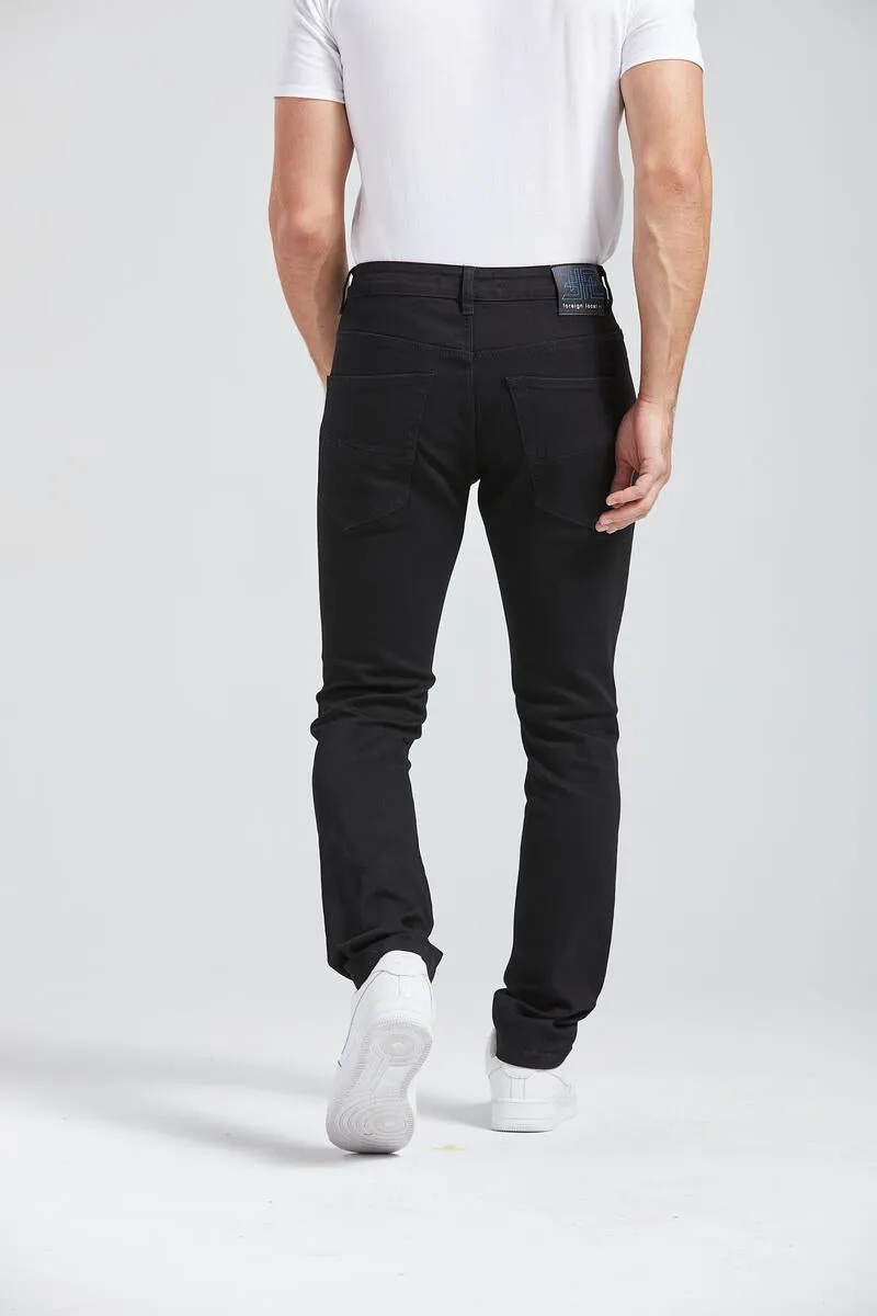 Foreign Local 'Heavy Rips & Repair' Denim (Jet Black) FL-2211