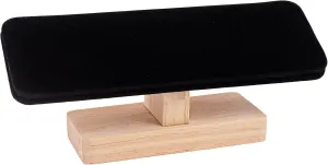 Framendino, Wooden Watch Display Stand T-Bar Jewelry Organizer Holder for Men Women (Black)