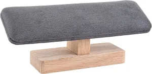 Framendino, Wooden Watch Display Stand T-Bar Jewelry Organizer Holder for Men Women (Grey)