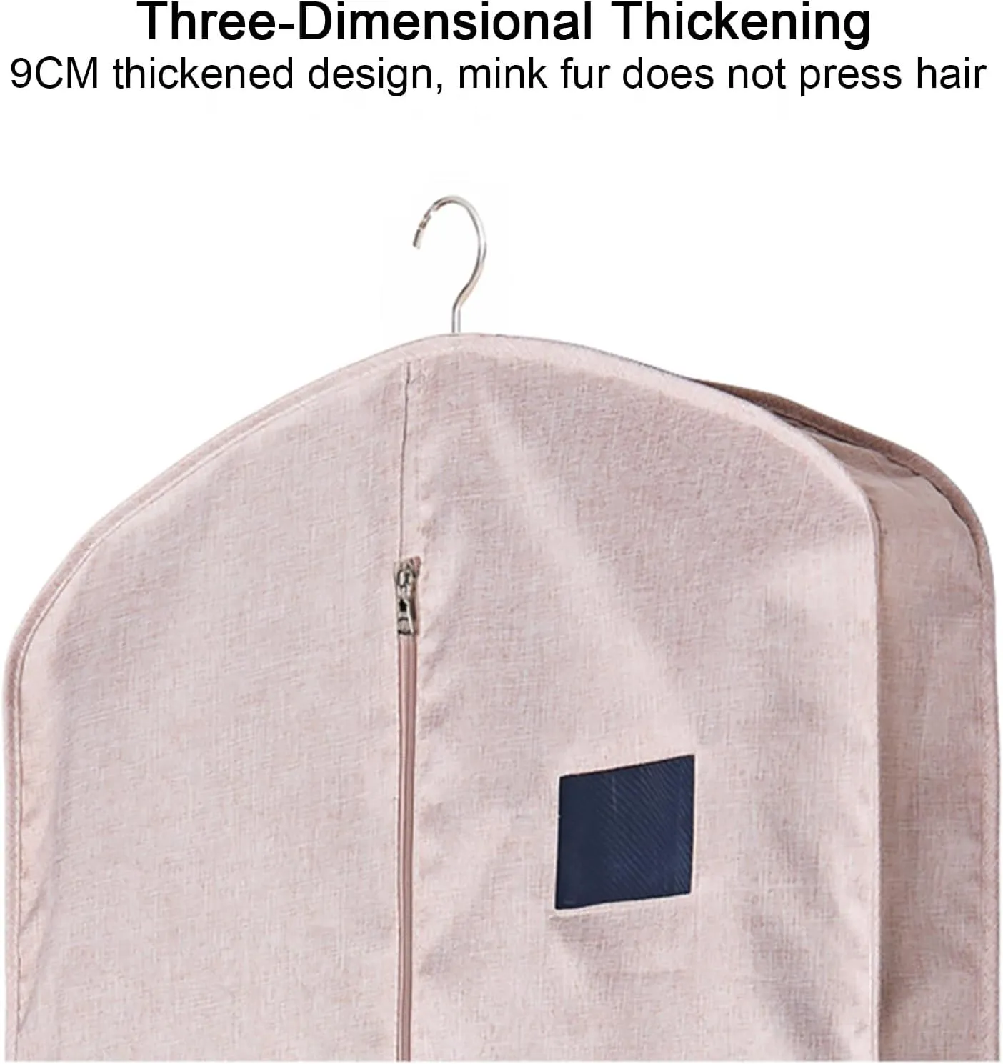 Garment Bags, Clothes Cover, Made of Oxford Cloth with Transparent Window Design, Suitable for Hanging Jackets, Coats, Dresses, Shirts(Gray,58x100x9cm x39x4in)
