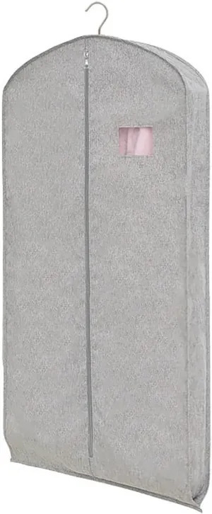 Garment Bags, Clothes Cover, Made of Oxford Cloth with Transparent Window Design, Suitable for Hanging Jackets, Coats, Dresses, Shirts(Gray,58x100x9cm x39x4in)