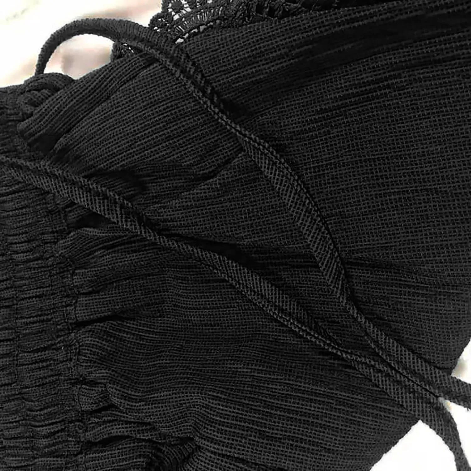 Generic Women's Plus Size Bermuda Shorts with Lace Trim, High Waist, Wide Leg, Casual, Prime