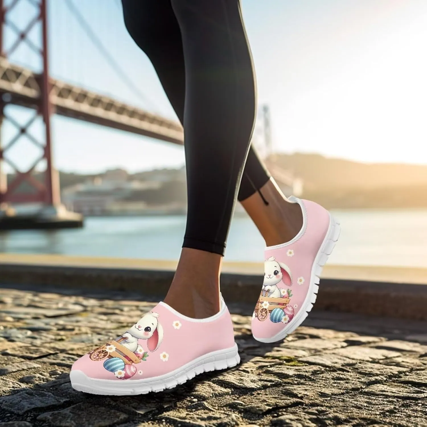 GOSTONG Loafers for Women Slip On Sneakers Lightweight Comfort Casual Walking Shoes Outdoor Hiking Biking Shoes Size 5.5-11.5