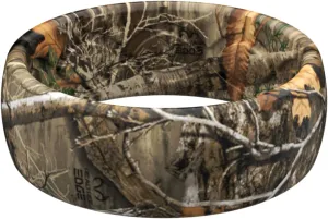 Groove Life RealTree Camo Silicone Ring - Breathable Rubber Wedding Rings for Men, Lifetime Coverage, Unique Design, Comfort Fit Ring