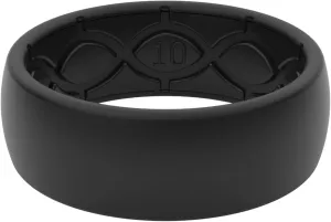 Groove Life Solid Silicone Ring - Breathable Rubber Wedding Rings for Men, Lifetime Coverage, Unique Design, Comfort Fit Ring