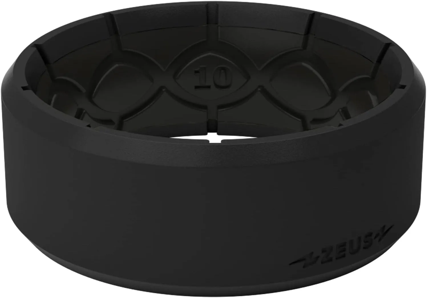 Groove Life Zeus Silicone Ring - Breathable Rubber Wedding Rings for Men, Lifetime Coverage, Unique Design, Comfort Fit Ring