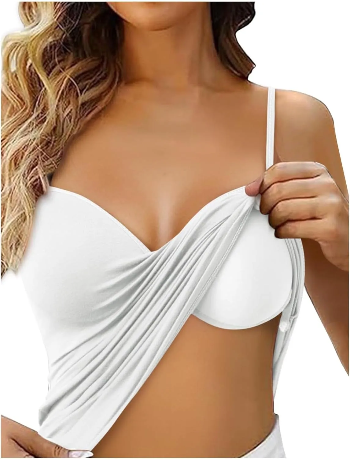 Gym Adjustable Spaghetti Straps Tank Tops for Women Summer Running Sweetheart Neck Sleeveless Cute Blouses Camisole