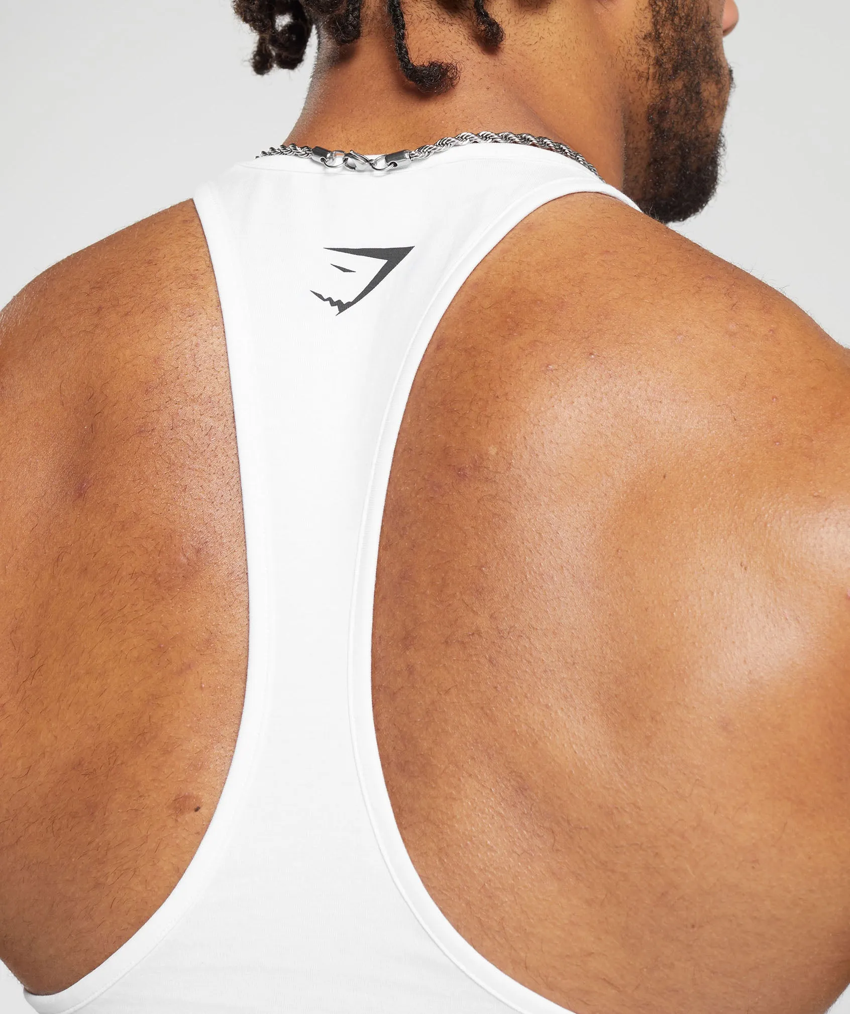 Gymshark Lifting Apparel Stringer - White