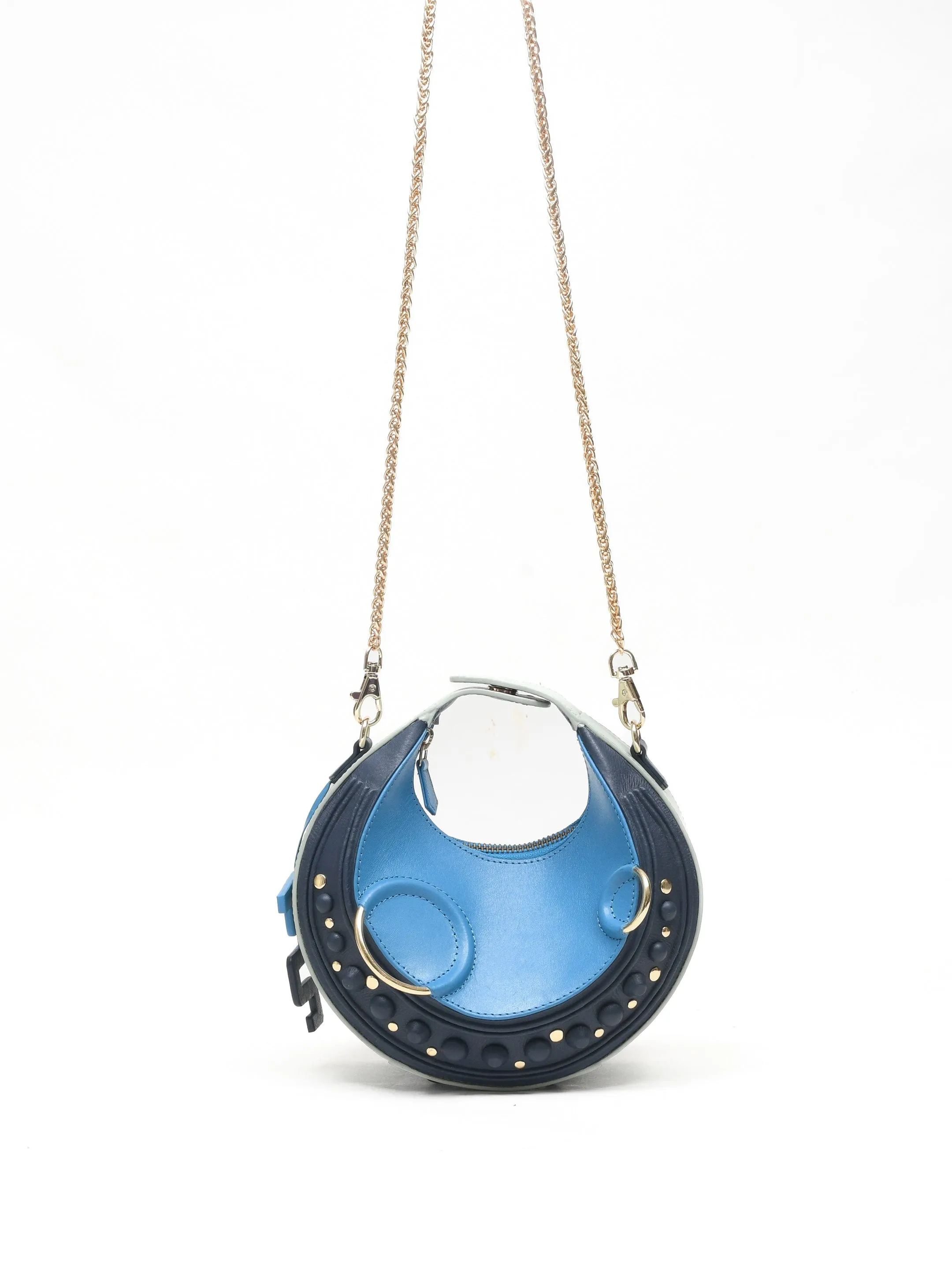 Halo Bag- Blue, Navy & Mint